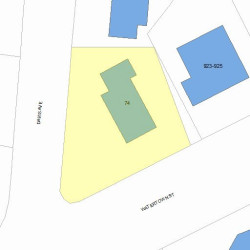 74 Davis Ave, Newton, MA 02465 plot plan