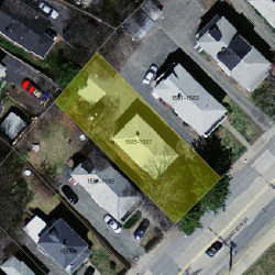 1587 Washington St, Newton, MA 02465 aerial view