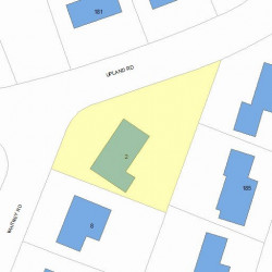 2 Whitney Rd, Newton, MA 02460 plot plan