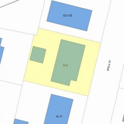 11 Noble St, Newton, MA 02465 plot plan