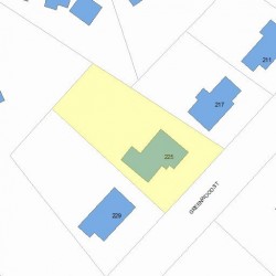 225 Greenwood St, Newton, MA 02459 plot plan