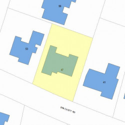 47 Brackett Rd, Newton, MA 02458 plot plan