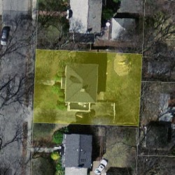 107 Greenlawn Ave, Newton, MA 02459 aerial view