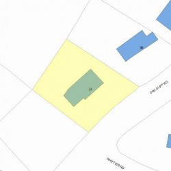 24 Oak Cliff Rd, Newton, MA 02460 plot plan