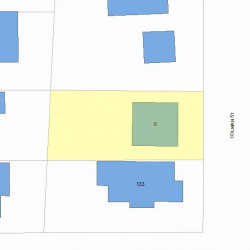 8 Colman St, Newton, MA 02465 plot plan