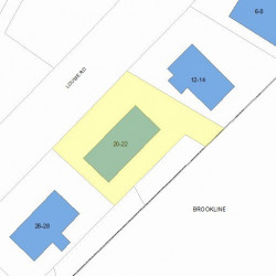 20 Louise Rd, Roxbury-Xing, MA 02467 plot plan
