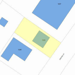 1345 Centre St, Newton, MA 02459 plot plan