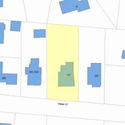 187 Gibbs St, Newton, MA 02459 plot plan