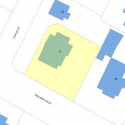 65 Washington St, Newton, MA 02458 plot plan