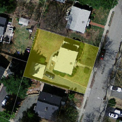 85 Adena Rd, Newton, MA 02465 aerial view