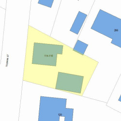 114 Tolman St, Newton, MA 02465 plot plan