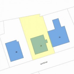 25 Hunter St, Newton, MA 02465 plot plan