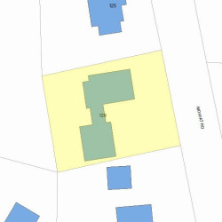 129 Moffat Rd, Newton, MA 02468 plot plan