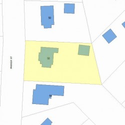 58 Parker St, Newton, MA 02459 plot plan