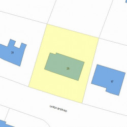 25 Lancaster Rd, Newton, MA 02458 plot plan