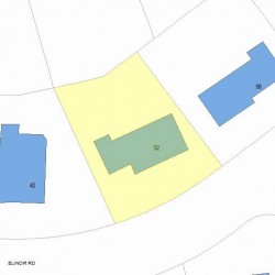 52 Elinor Rd, Newton, MA 02461 plot plan