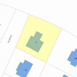 25 Village Rd, Newton, MA 02460 plot plan
