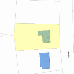 37 Walden St, Newton, MA 02460 plot plan