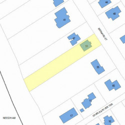 51 Bernard St, Newton, MA 02461 plot plan