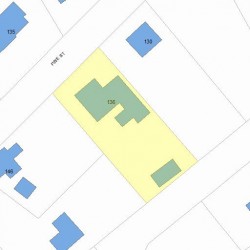 136 Pine St, Newton, MA 02466 plot plan