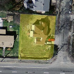 81 Cloverdale Rd, Newton, MA 02461 aerial view