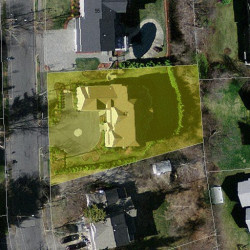 47 Lovett Rd, Newton, MA 02459 aerial view