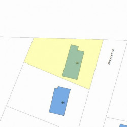 78 Oak Cliff Rd, Newton, MA 02460 plot plan