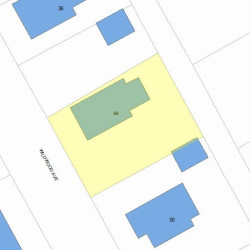 44 Wildwood Ave, Newton, MA 02460 plot plan