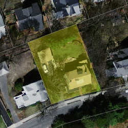 189 Mount Vernon St, Newton, MA 02465 aerial view