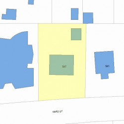 547 Ward St, Newton, MA 02459 plot plan