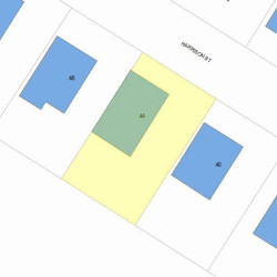 44 Harrison St, Newton, MA 02461 plot plan