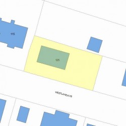 125 Westland Ave, Newton, MA 02465 plot plan