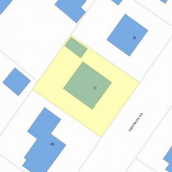 37 Arapahoe Rd, Newton, MA 02465 plot plan