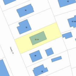 82 Chapel St, Newton, MA 02458 plot plan