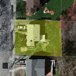 134 Upland Ave, Newton, MA 02461 aerial view