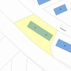 68 Wyman St, Newton, MA 02468 plot plan