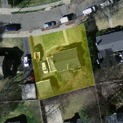 28 Whittier Rd, Newton, MA 02460 aerial view