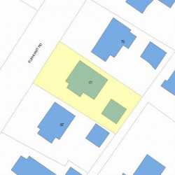 81 Elmhurst Rd, Newton, MA 02458 plot plan