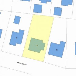 29 Princess Rd, Newton, MA 02465 plot plan