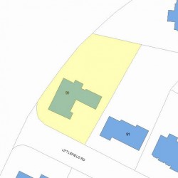 99 Littlefield Rd, Newton, MA 02459 plot plan