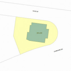 235 Commonwealth Ave, Newton, MA 02459 plot plan