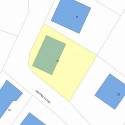 10 Central Close, Newton, MA 02466 plot plan