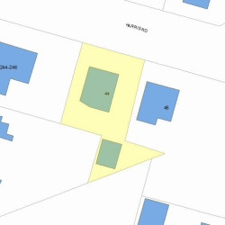 44 Harris Rd, Newton, MA 02465 plot plan