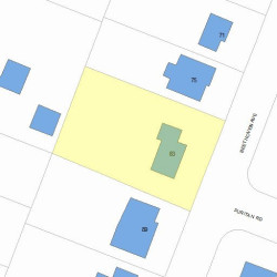 83 Beethoven Ave, Newton, MA 02468 plot plan