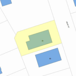 59 Dalby St, Newton, MA 02458 plot plan