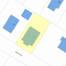 15 Harrison St, Newton, MA 02461 plot plan