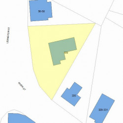 339 River St, Newton, MA 02465 plot plan