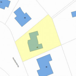 45 Rochester Rd, Newton, MA 02458 plot plan