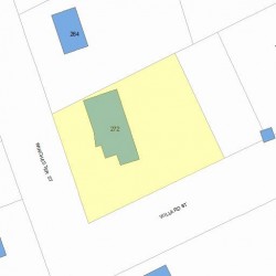 272 Winchester St, Newton, MA 02461 plot plan
