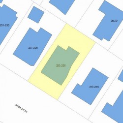 225 Tremont St, Newton, MA 02458 plot plan